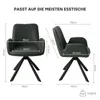 HOMAVO Chaises de salle à manger (lot de 2) | Chaise de Voir les images du produit 3