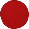 Tappeto reversibile in cotone rosso effetto corda diam.70 Anteprima dell’immagine prodotto 1