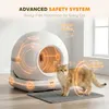 PawHut Selbstreinigende Katzentoilette, XL 72L Katzenklo Produktbild-Vorschau 6