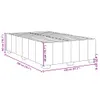 Bettgestell ohne Matratze Blau 120x200 cm Stoff Produktbild-Vorschau 9
