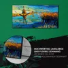 Leinwand Wanduhr Wandkunst Uhr Quarz 60x30 Bild Malerei Produktbild-Vorschau 5