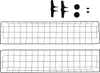 Two wire mesh baskets are shown, one above the other, with some small black accessories at the top. Náhled obrázku produktu