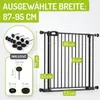Bomi Treppenschutzgitter ohne Bohren, 87-95 cm, flacher Produktbild-Vorschau 2