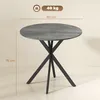Ronde keukentafel, 80 cm, compact tafelblad, spaanplaat, Productafbeelding-voorbeeld 5