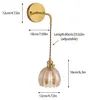 Vintage-Wandleuchte Innen E27 Blumendesign Wandlampe für Produktbild-Vorschau 7