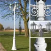 vidaXL Gartenlaterne 3-flammig 215 cm Weiß Aluminium Produktbild-Vorschau 7