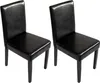 Two black dining chairs with dark legs are shown against a white background. Náhľad obrázku produktu