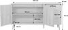A diagram showing the dimensions of a sideboard. Anteprima dell’immagine prodotto