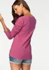 VIVANCE Langarmshirt beere, navy Größe 36/38 Produktbild-Vorschau 3