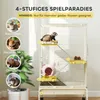 PawHut Kleintierkäfig Nagerkäfig Frettchenkäfig mit 3 Rampe Produktbild-Vorschau 4