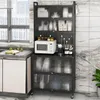 Vorratsschrank, Buffetschrank mit Aufsatz, 4 Metallhaken Produktbild-Vorschau 2