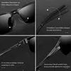 Polarisiert Sonnenbrille Herren Sportbrille Metallrahmen Produktbild-Vorschau 3