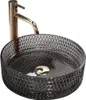 rea Waschbecken Schwarz Rund Glas Cristal, Ø35,5cm, Höhe Produktbild-Vorschau 10