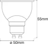 A technical drawing of an LED light bulb with dimensions indicated. Produktbild-Vorschau
