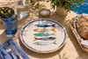 Teller, mediterran mit Sardinen-Motiv | Maritime Produktbild-Vorschau 5