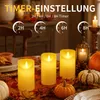 LED Kerzen Echtwachs 3er Set mit Fernbedienung Timer Produktbild-Vorschau 8