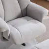 Relaxsessel mit Hocker, drehbarer Chenille-Sessel, 145° Produktbild-Vorschau 14