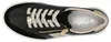 Auf dem Bild ist ein schwarzer Freizeitschuh zu sehen der von der Seite betrachtet wird. Der Schuh weist ein modernes Design mit einer auffälligen Schnürung und einer sportlichen Sohle auf. Produktbild-Vorschau