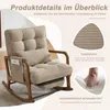 STILVORA Schaukelstuhl mit Fußstütze und verstellbarer Produktbild-Vorschau 6