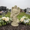 Relaxdays Angelo funerario XXL, pietra sintetica, Anteprima dell’immagine prodotto 5