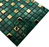 Grün Mosaikfliese, Smaragdgrünes Glasmosaik, dekoratives Produktbild-Vorschau 2