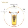 Wilmax | 2-in-1-Essigflasche aus Glas | 2-teiliges Produktbild-Vorschau 4
