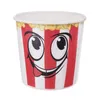 A cartoon-faced popcorn bucket is shown against a white background. Náhled obrázku produktu