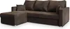A brown sectional sofa with a chaise lounge. Produktbild-Vorschau