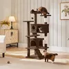 Yaheetech Kratzbaum Kletterbaum 139 cm H, Katzenbaum mit 3 Produktbild-Vorschau 9