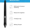 A digital pen with feature callouts. Produktbild-Vorschau