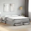 vidaXL Rám postele so zásuvkami betónová sivá 160x200 cm Náhľad obrázku produktu 2