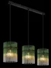 Globo Lighting Hängeleuchte Metall schwarz matt, Glasstäbe Produktbild-Vorschau 3