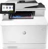 A white HP Color LaserJet Pro M479fdw printer is shown from a front-facing angle. Náhled obrázku produktu