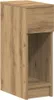 A product shot of a wooden nightstand with a drawer and an open shelf. Podgląd zdjęcia produktu