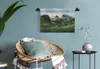 MuchoWow® Wandteppich Wandbehang Blick von den Bergen auf Produktbild-Vorschau 5