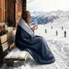 Sacco a pelo leggero con cappuccio 180 x 150 cm Camping Anteprima dell’immagine prodotto 6