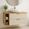 WENA Waschtischunterschrank 100 cm, gerade Fronten, Griffe Produktbild-Vorschau 1