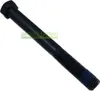 A black bolt with a threaded end and a blue tip, set against a white background. Produktbild-Vorschau