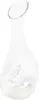 A clear glass carafe on a white background. Produktbild-Vorschau