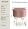 TecTake 403953, Pink, Polyester, Stahl, MDF-Platten Produktbild-Vorschau 5