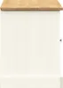 vidaXL Schuhbank VIGO Weiß 106x35x45 cm Massivholz Kiefer Produktbild-Vorschau 6