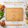 hausleben, planche à découper en bambou, 40x30x1,5 cm – Voir les images du produit 6