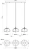 Globo Lighting Hängeleuchte Metall schwarz matt, 3x E14 Produktbild-Vorschau 10