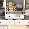 180 cm Hoher Weißer Kleiderschrank mit 5 Schubladen, Produktbild-Vorschau 4