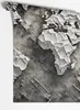 Fototapete Feeby Graue Weltkarte 3D Karten Weltkarten grau Produktbild-Vorschau 3