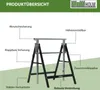 2 x Arbeitsbock 7-fach höhenverstellbar bis 400 kg Stahl Produktbild-Vorschau 5