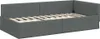 vidaXL Eckbettgestell mit Kopfteil Dunkelgrau 90 cm x 200 Produktbild-Vorschau 4
