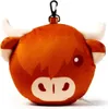 Relaxeazzz peluche Highland Coo vache oreiller de voyage & Voir les images du produit 3