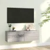 vidaXL TV nástěnná skříňka Grey Sonoma 100x30x30 cm Dřevěný Náhled obrázku produktu 2