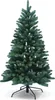 A green artificial Christmas tree on a white background. Produktbild-Vorschau